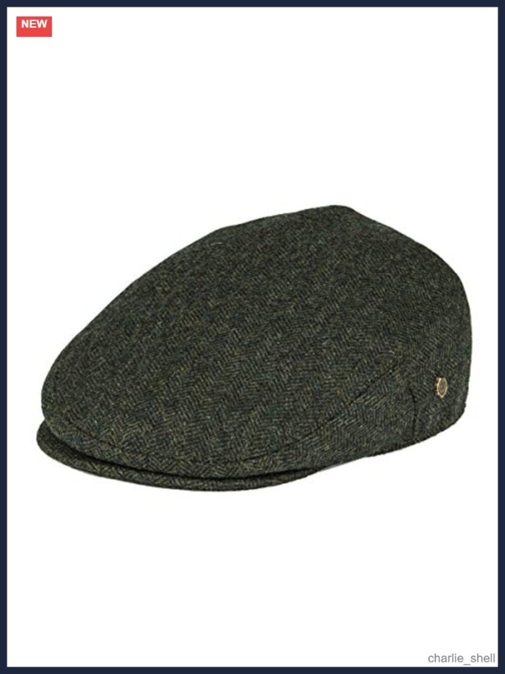 Wool Blend Herringbone Flat Ivy Newsboy Hat Quilted Lined Cabbie Cap